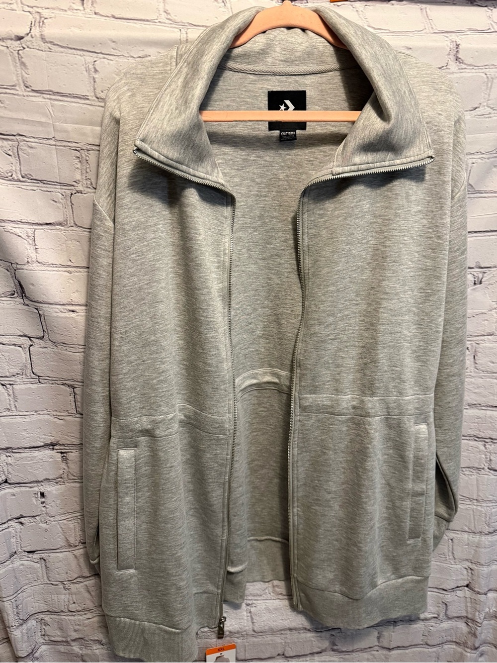 Converse Gray Zip-Up Jacket - Picture 5 of 9